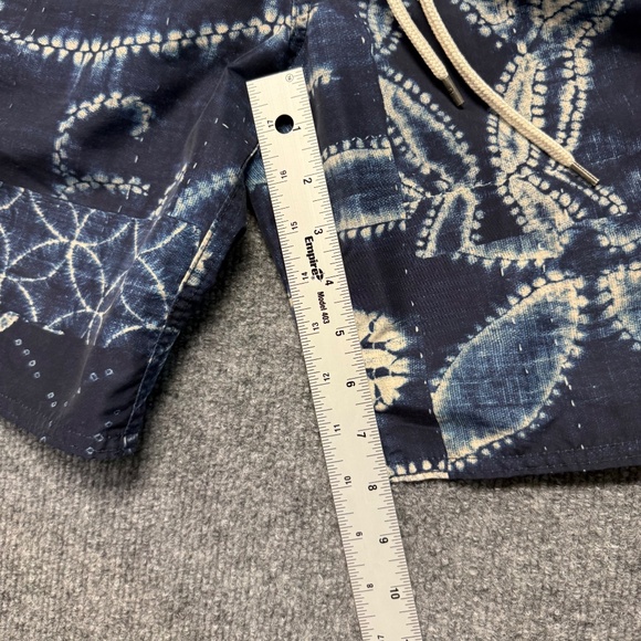 Polo Ralph Lauren‎ Swim Trunks Mens XL Blue White Geometric Yellow Pony Liner - Picture 6 of 14